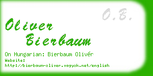 oliver bierbaum business card